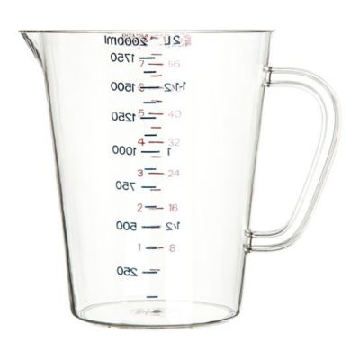 CARLISLE 4314407 MEASURING CUP CLEAR PLASTIC PK6
