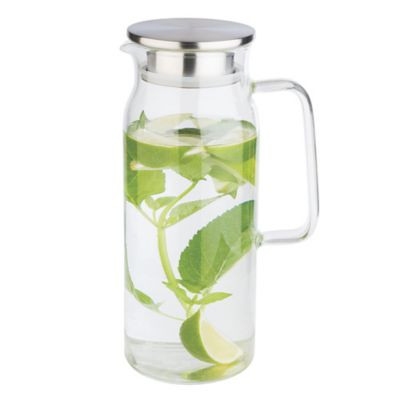 WORLD TABLEWARE INC APS 10792 CARAFE 50-3/4 OZ W/ STRAINER GLASS CLR