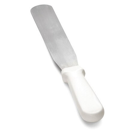 TABLECRAFT PRODUCTS COMPANY 4208 ICING SPATULA SS WHITE PLST HANDLE 8