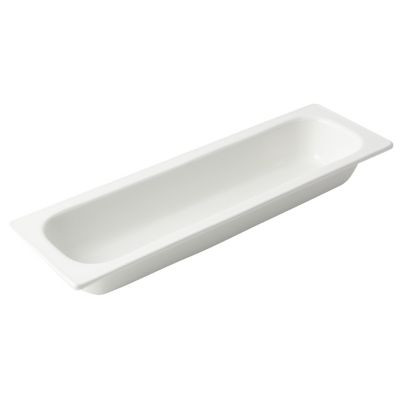 BON CHEF 5094PWHT PAN FOOD 2-1/2" CHAF 1/2 SZ LONG ALUM WH
