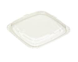 PACTIV YY4SFL LID SQR FLAT 4" PET CLR