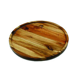 WILMAX USA ZG-660012 PLATE 12" RND ACACIA ZAVIS GRN