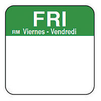 DAYMARK FOOD SAFETY SYSTEMS 1101115 LABEL 1X1" FRIDAY ROLL 1000 CT