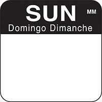 DAYMARK FOOD SAFETY SYSTEMS 1100877 LABEL REMOVABLE 3/4X3/4 SUN