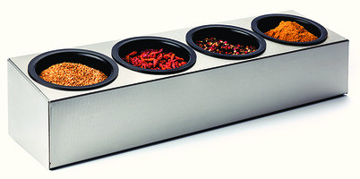 MATFER BOURGEAT 17084 BOX SPICE ROLL 4 16 OZ HEMISPHERIC BOWLS