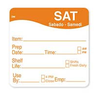 DAYMARK FOOD SAFETY SYSTEMS 1122136 LABEL 2X2 DISSOLVE SAT 250/RL