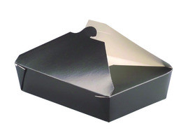 PACKNWOOD 210BIO3N BOX MEAL 7-5/7X5-1/2X2-1/2" BLK