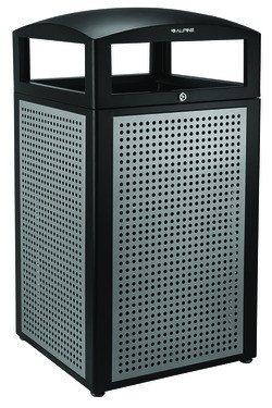 ALPINE CORPORATION 471-40-SIL CONTAINER TRASH ALL WEATHER 40 GAL SS