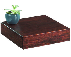 CAL-MIL PLASTIC PRODUCTS 432-3-78 RISER SQR 12X12X3-1/4" WALNUT