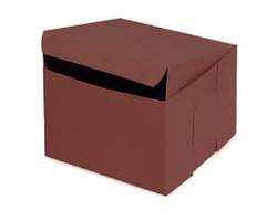 BOXIT CORPORATION 884B-513 BOX BAKERY LOCK 8X8X4" CHOCOLATE