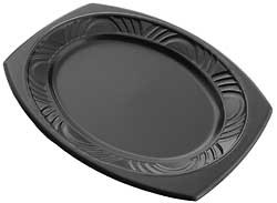 D&W FINE PACK LLC CF8PL-07 PLATTER CFINE BLK 11" X 8"