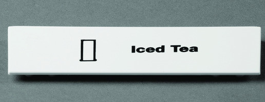 CAMBRO MANUFACTURING CECIT6000 CLIP ID ICED TEA SNAP ON F/ CAMRACKS WHT