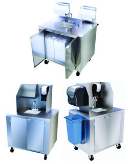 CARLISLE FOOD SERVICE PRODUCTS DXPL050114457A STATION HANDWASH MOBILE 36X28X47" SS