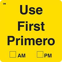 DAYMARK FOOD SAFETY SYSTEMS IT112439 LABEL USE FIRST DISOLVEAWAY 2X2