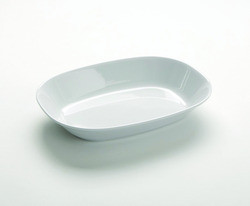 AMERICAN METALCRAFT MLRS9 BOWL OBLONG 18 OZ MEL WHT