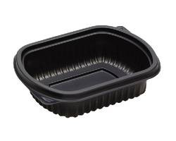 PACTIV YCN846120000 TRAY CLEARVIEW 12 OZ PLAS BLK