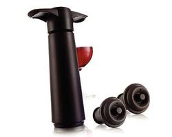 DUTCH CREATIVE BRANDS 09814606 SET WINE SAVER 1 PUMP 2 STOPPERS BLK