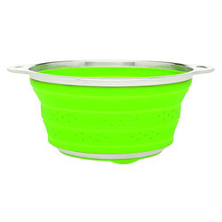 HAROLD IMPORT CO INC 30034 COLANDER COLLAPSIBLE 3 QT SILICONE GRN
