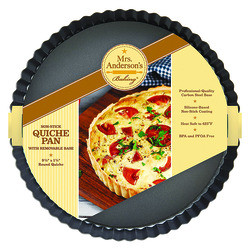 HAROLD IMPORT CO INC 42022 PAN QUICHE RND 9-1/2X1-1/4" CARBON STEEL
