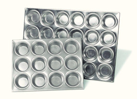 BROWNE FOODSERVICE 5811612 PAN,MUFFIN/CUPCAKE,12CUP,1-1/5"D,ALUM