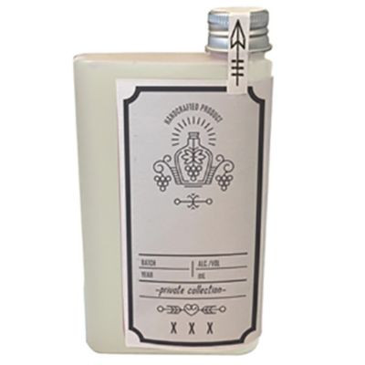 G E T ENTERPRISES BB-007-STR FLASK TO-GO DRINK 7 OZ PLAS CLR