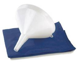 CRESTWARE PF6 FUNNEL 6-1/8" PLAS WHT