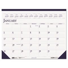 HOUSE OF DOOLITTLE 155HD MONTH DESK PAD CALENDAR,2-COLOR ACADEMIC