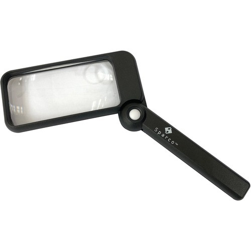SPARCO PRODUCTS 01877 RECTANGULAR MAGNIFIER,2X4",BLACK
