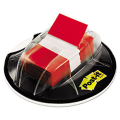 3M COMPANY 680HVRD FLAGS IN DESK GRIP DISPENSER,RED