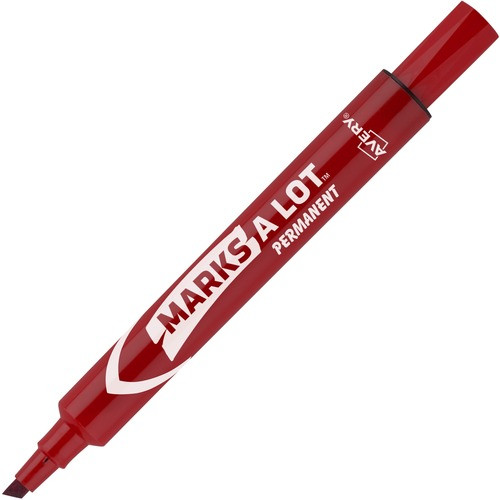 AVERY 08887 INK MARKERS,LARGE PERMANENT,RED