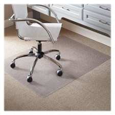 E.S. ROBBINS 120023 LOW PILE CHAIRMAT,CLEATS,36"X48",CLEAR