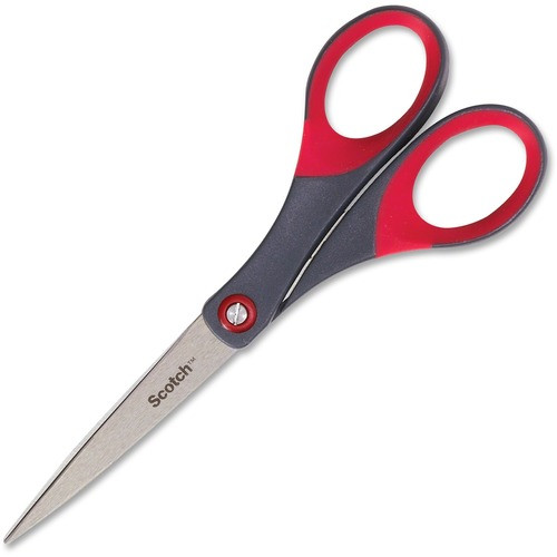 3M 1447 SCISSORS,PRECISION,7 STRAIGHT,GRAY/RED