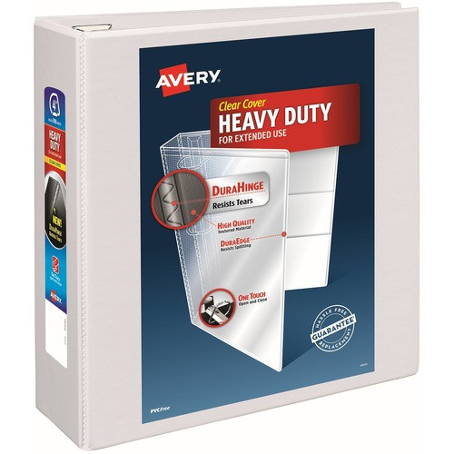 AVERY 79104 VIEW BINDER, HEAVY-DUTY,4"CAPACITY,WHITE
