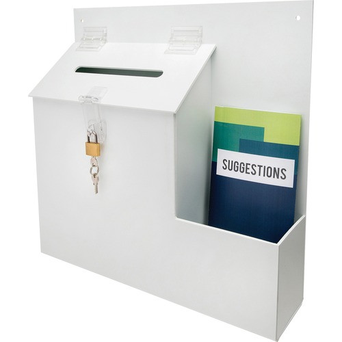 DEFLECT-O 79803 SUGGESTION BOX,WHITE