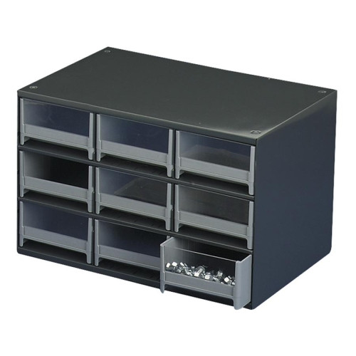 AKRO-MILLS 19909 MODULAR CABINET,17X11X11,BLACK/GY