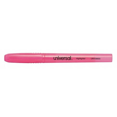 UNIVERSAL UNV08855 HIGHLIGHTER,CHISEL TIP,POCKET CLIP
