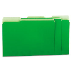 UNIVERSAL UNV12302 FILE FOLDER, 1/3 CUT TOP TAB, GREEN