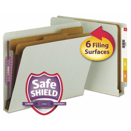 SMEAD MANUFACTURING CO. 26810 CLASSIFICATION FOLDER,2 DIVIDERS,10/BX