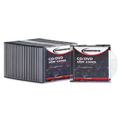 INNOVERA 85825 CD/DVD STORAGE CASE,CLEAR,25/PACK