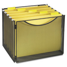 SAFCO 2169BL FILE STORAGE BOX,DESKTOP,STEEL MESH