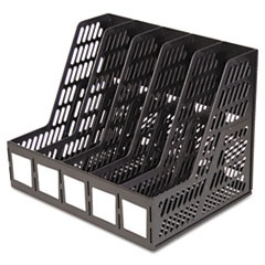 ADVANTUS CORPORATION 34092 LITERATURE FILE,5 COMPARTMENTS,BLACK