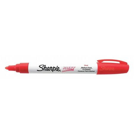 SANFORD CORPORATION 35550 PAINT SHARPIE,OIL BASE,MEDIUM POINT,RED