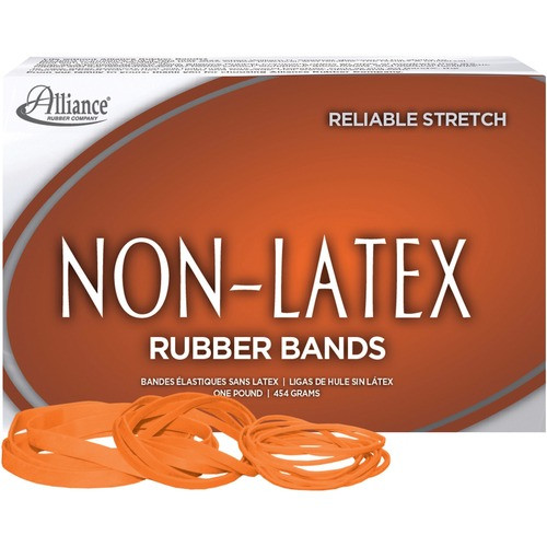 ALLIANCE HOSE AND RUBBER CO. 37546 RUBBER BANDS, LATEX FREE,ORANGE,1LB BX