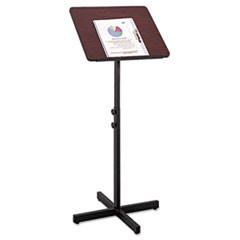 SAFCO 8921MH SPEAKER STAND,ADJUSTABLE,MAHOGANY