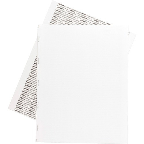 TABBIES 59534 TRANSCRIPTION LABELS,8-1/2X11,1000/BX