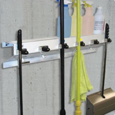 EX-CELL KAISER LLC 333-6 WHT2 MOP & BROOM HOLDER,WHITE GLOSS,EACH