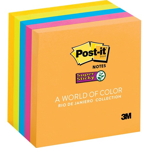3M 654-5SSUC 3M  SUPER STICKY PADS,3"X3",5/PK,90/SHEE