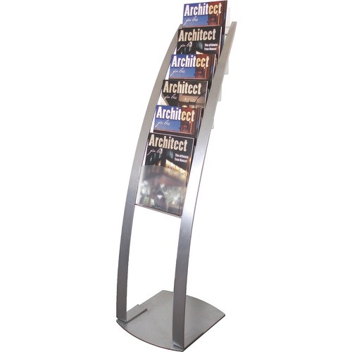 DEFLECT-O 693145 STAND,LITERATURE,FLOOR,SIL