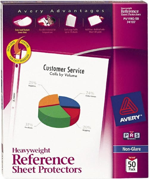 AVERY 74107 PROTECTOR,SHEET,NONGL,HVYWT