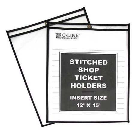 C-LINE PRODUCTS 46125 HOLDER,SHOP,TKT,12X15,CLR